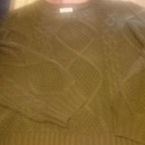 Olive green kaleigh 3x sweater like new